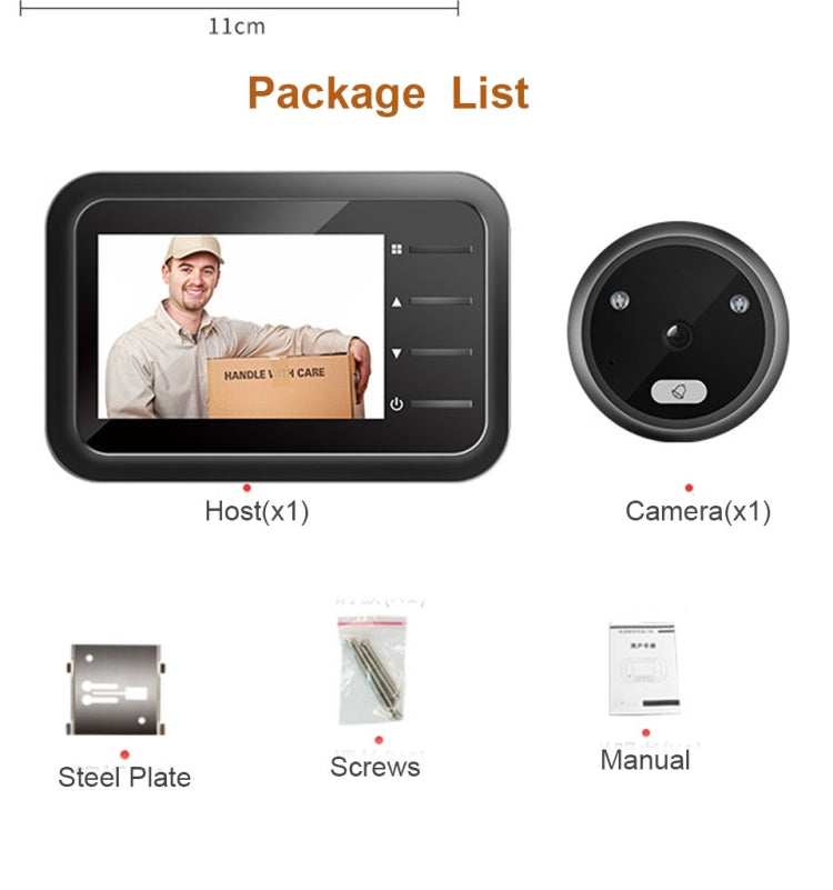 R11 2.4 inch TFT LCD Display Night Vision Photo Video Electronic Cat Eye Doorbell R11 2.4 inch TFT LCD Display Night Vision Photo Video Electronic Cat Eye Doorbell